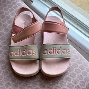 Adidas Kids Sandals in Pink and Green